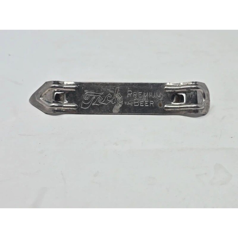 Vintage Tech Premium Beer Can & Bottle Opener - Vaughan USA Metal Churchkey Brew
